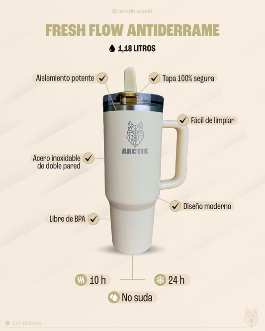 Termo Arctik World 40oz – Acero Inoxidable Premium con Tapa An