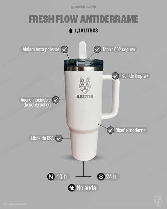 Termo Arctik World 40oz – Acero Inoxidable Premium con Tapa An